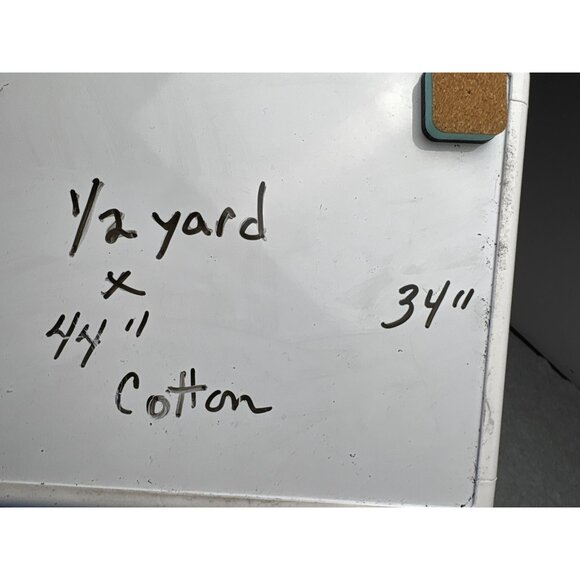 Blue Cotton Fabric with Dotted Pattern 1/2 yard x 44" - Picture 4 of 7